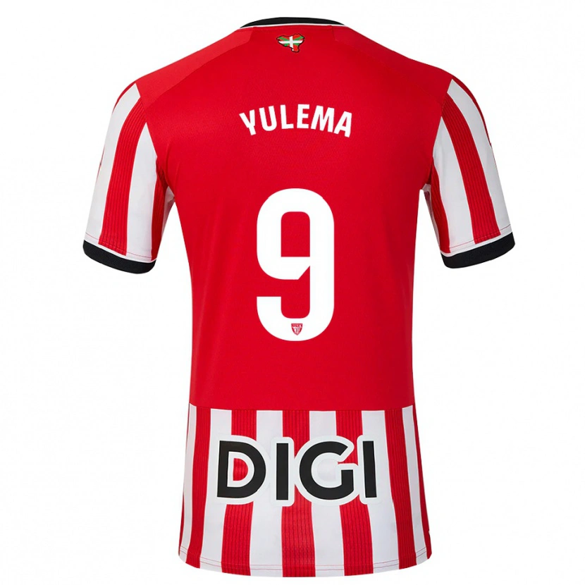 Danxen Hombre Camiseta Yulema Corres Somovilla #9 Rojo Negro Blanco 1ª Equipación 2026/27 La Camisa