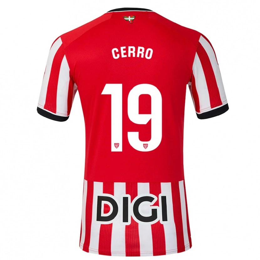 Danxen Hombre Camiseta Mariana Cerro Galán #19 Rojo Negro Blanco 1ª Equipación 2026/27 La Camisa