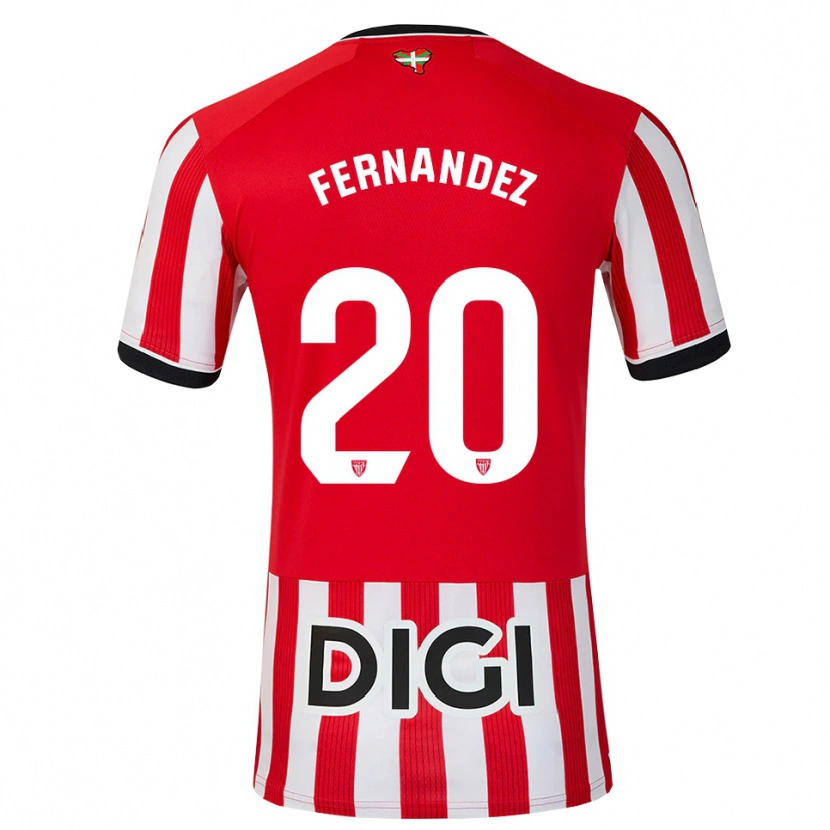 Danxen Hombre Camiseta Hugo Fernández #20 Rojo Negro Blanco 1ª Equipación 2026/27 La Camisa