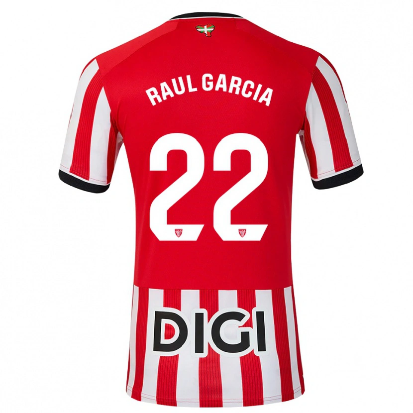 Danxen Hombre Camiseta Raul Garcia #22 Rojo Negro Blanco 1ª Equipación 2026/27 La Camisa