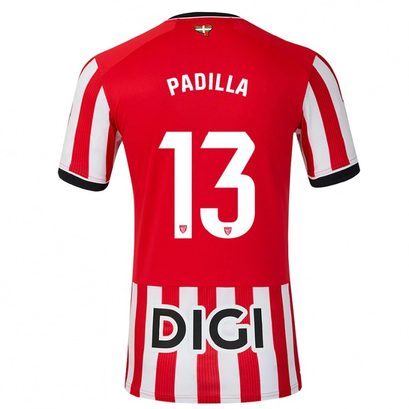 Danxen Hombre Camiseta Álex Padilla #13 Rojo Negro Blanco 1ª Equipación 2026/27 La Camisa
