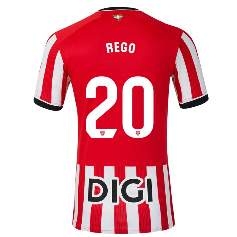 Danxen Hombre Camiseta Alejandro Rego #20 Rojo Negro Blanco 1ª Equipación 2026/27 La Camisa