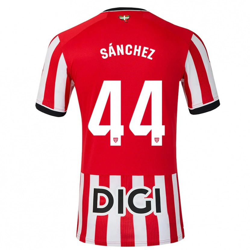 Danxen Hombre Camiseta Selton Sánchez #44 Rojo Negro Blanco 1ª Equipación 2026/27 La Camisa