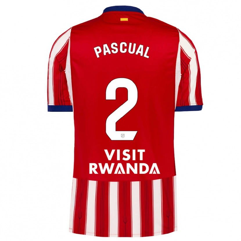 Danxen Hombre Camiseta Martin Pascual #2 Azul Real Rojo Blanco 1ª Equipación 2026/27 La Camisa