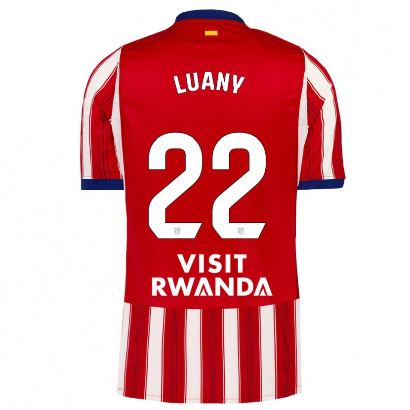 Danxen Hombre Camiseta Luany Vitória Da Silva Rosa #22 Azul Real Rojo Blanco 1ª Equipación 2026/27 La Camisa
