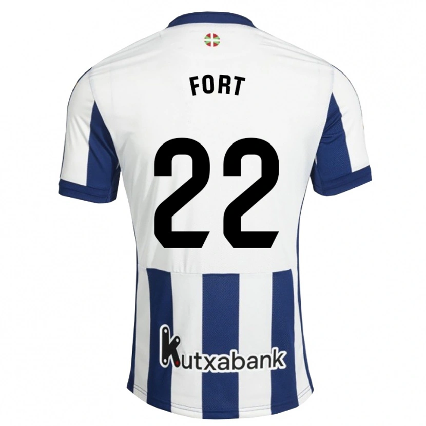 Danxen Hombre Camiseta Héctor Fort #22 Azul Marino Blanco Dorado 1ª Equipación 2026/27 La Camisa