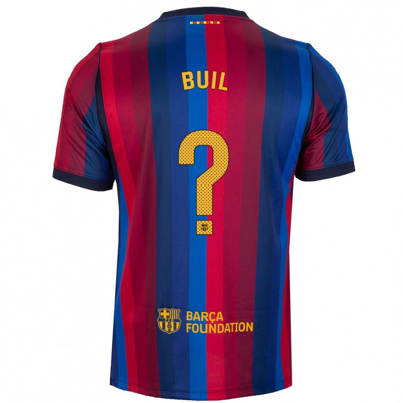 Danxen Hombre Camiseta Gorka Buil #0 Azul Real Rojo Amarillo 1ª Equipación 2026/27 La Camisa