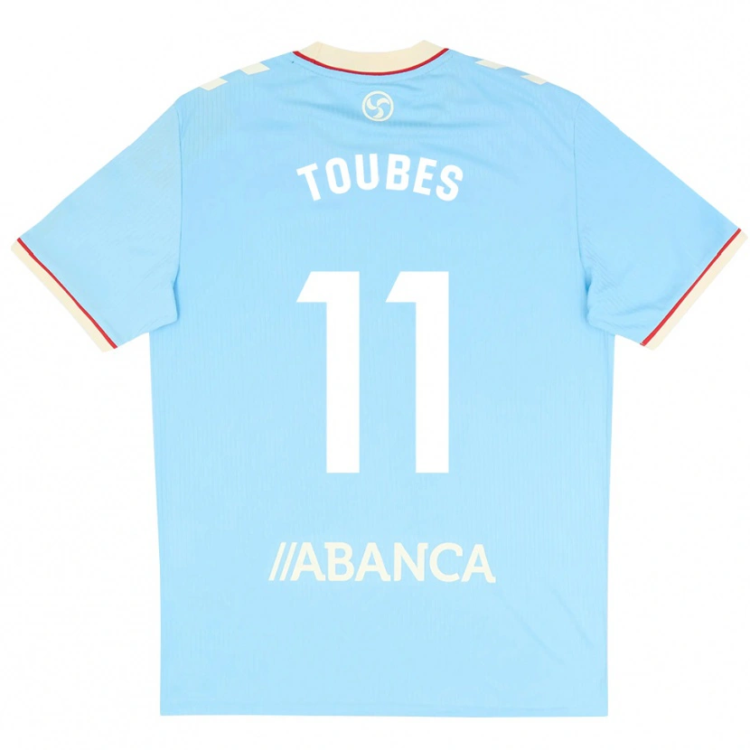 Danxen Hombre Camiseta Ana Toubes #11 Azul Cielo Blanco Rojo 1ª Equipación 2026/27 La Camisa