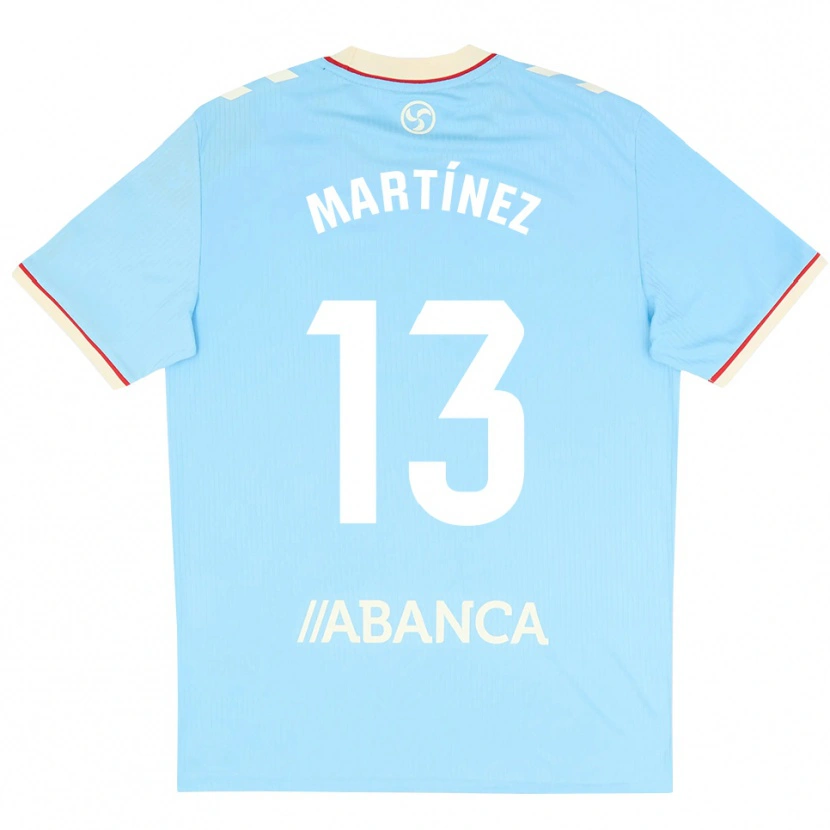 Danxen Hombre Camiseta Naiara Martínez #13 Azul Cielo Blanco Rojo 1ª Equipación 2026/27 La Camisa