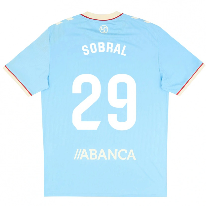 Danxen Hombre Camiseta Mateo Sobral #29 Azul Cielo Blanco Rojo 1ª Equipación 2026/27 La Camisa