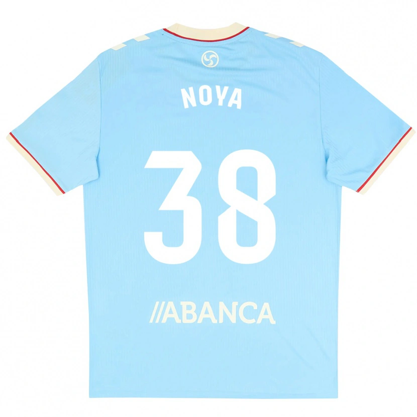 Danxen Hombre Camiseta Dani Noya #38 Azul Cielo Blanco Rojo 1ª Equipación 2026/27 La Camisa