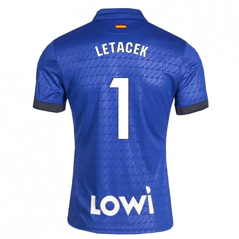 Danxen Hombre Camiseta Jiri Letacek #1 Azul Blanco Negro 1ª Equipación 2026/27 La Camisa