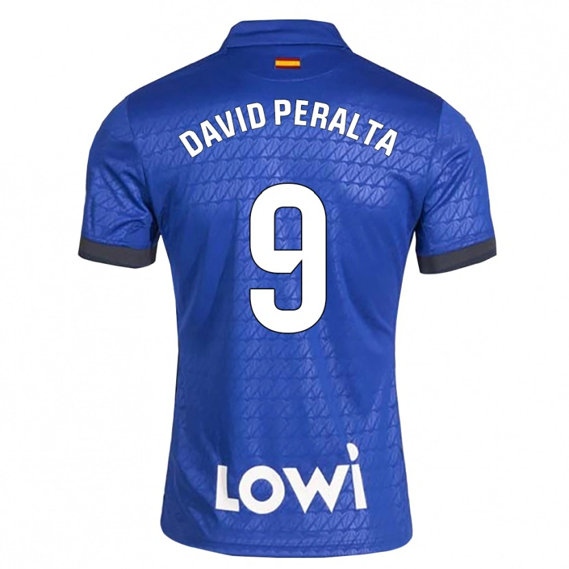 Danxen Hombre Camiseta Juan David Peralta #9 Azul Blanco Negro 1ª Equipación 2026/27 La Camisa