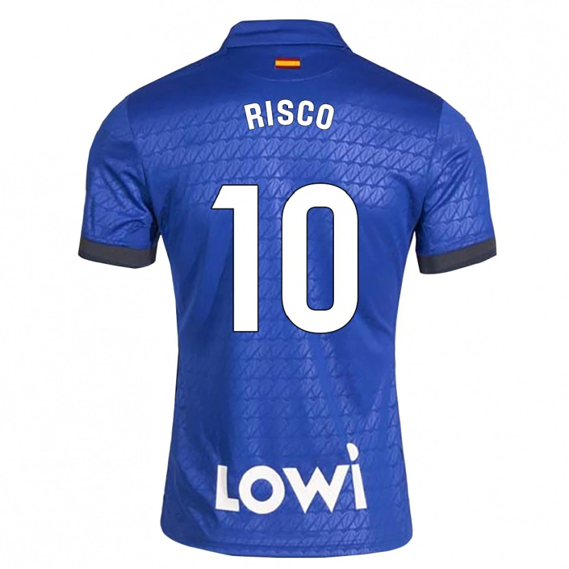 Danxen Hombre Camiseta Alberto Risco #10 Azul Blanco Negro 1ª Equipación 2026/27 La Camisa