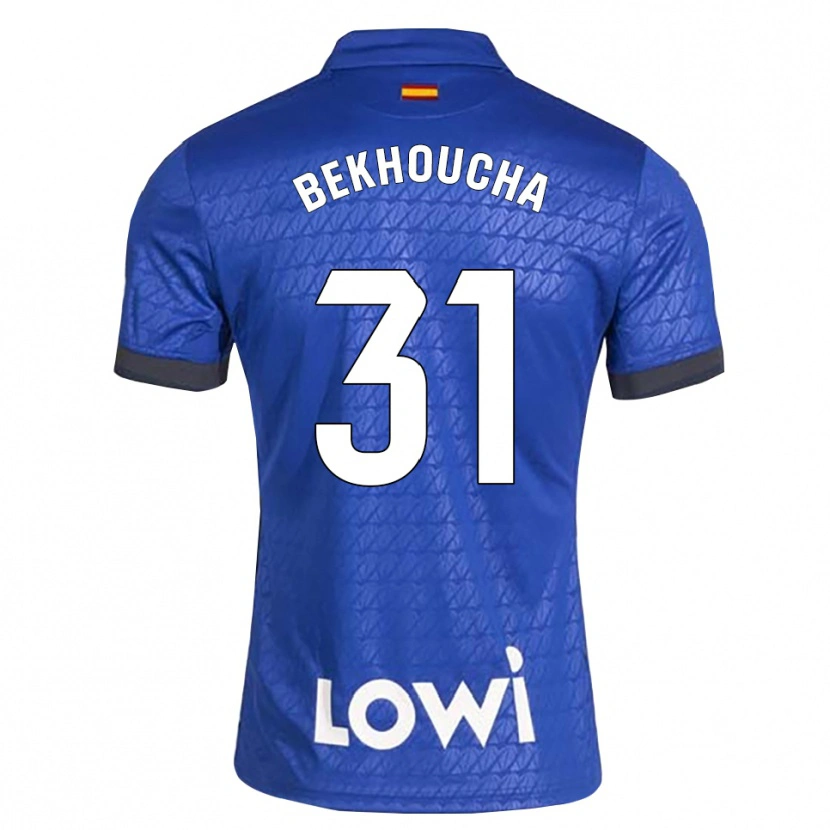 Danxen Hombre Camiseta Ismael Bekhoucha #31 Azul Blanco Negro 1ª Equipación 2026/27 La Camisa