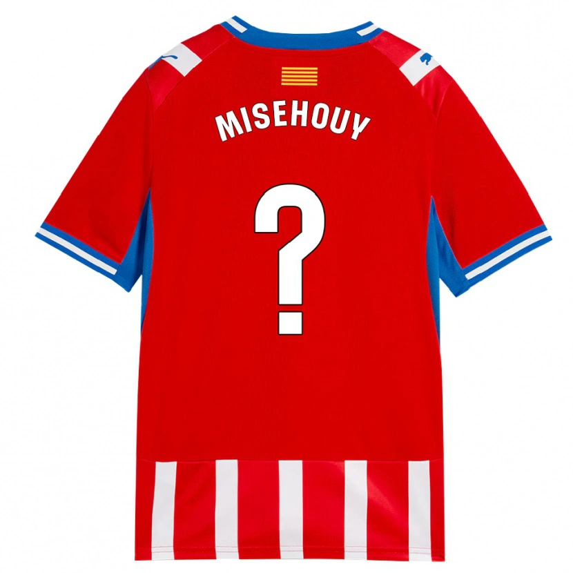 Danxen Hombre Camiseta Gabriel Misehouy #0 Rojo Blanco Azul Cielo 1ª Equipación 2026/27 La Camisa