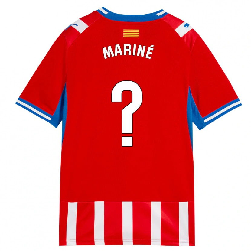 Danxen Hombre Camiseta Aleix Mariné #0 Rojo Blanco Azul Cielo 1ª Equipación 2026/27 La Camisa