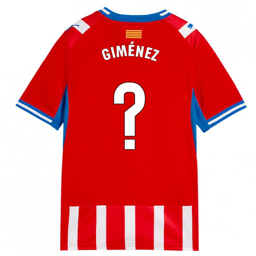 Danxen Hombre Camiseta Félix Giménez #0 Rojo Blanco Azul Cielo 1ª Equipación 2026/27 La Camisa