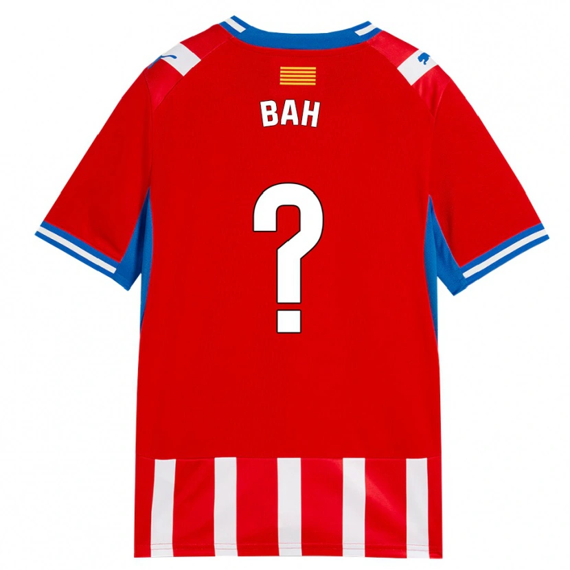 Danxen Hombre Camiseta Mousta Bah #0 Rojo Blanco Azul Cielo 1ª Equipación 2026/27 La Camisa