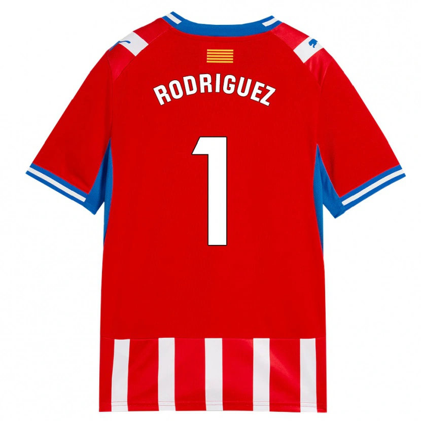 Danxen Hombre Camiseta Maria Rodríguez #1 Rojo Blanco Azul Cielo 1ª Equipación 2026/27 La Camisa