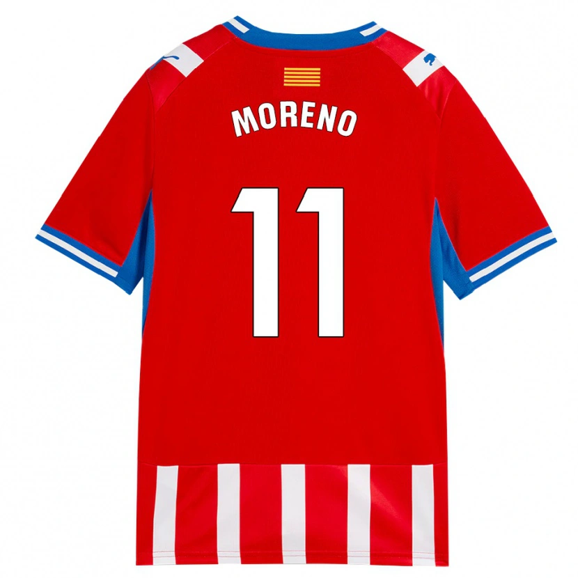 Danxen Hombre Camiseta Álex Moreno #11 Rojo Blanco Azul Cielo 1ª Equipación 2026/27 La Camisa