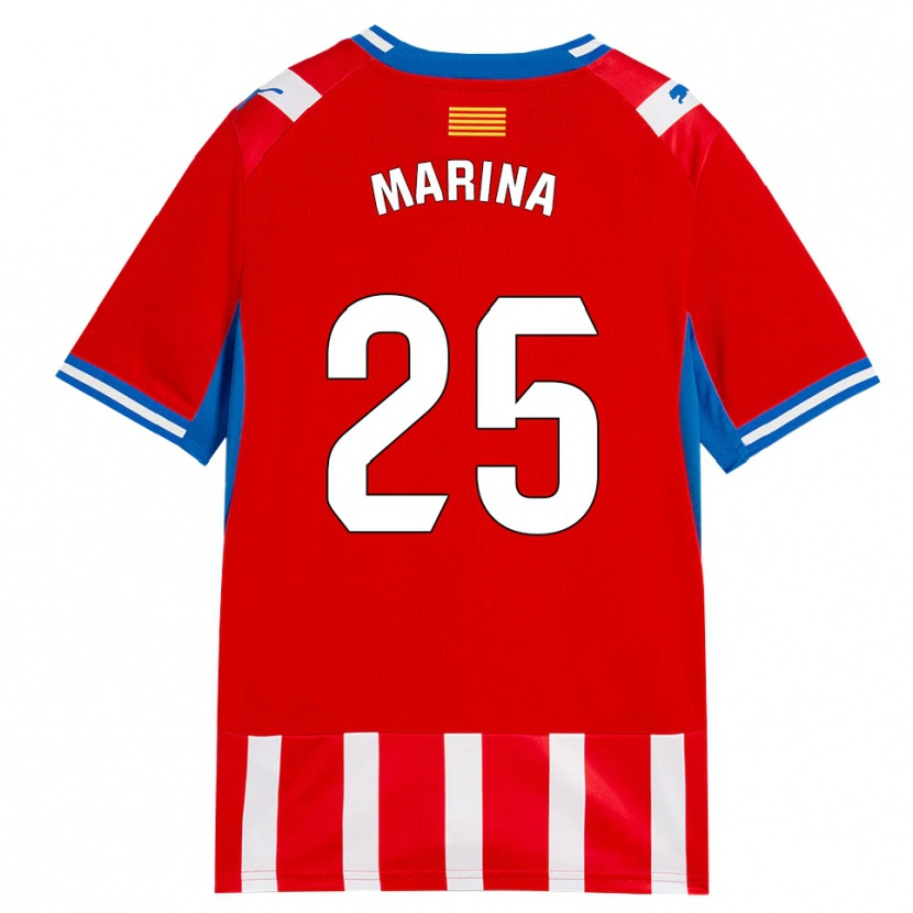 Danxen Hombre Camiseta Sergi Marina #25 Rojo Blanco Azul Cielo 1ª Equipación 2026/27 La Camisa