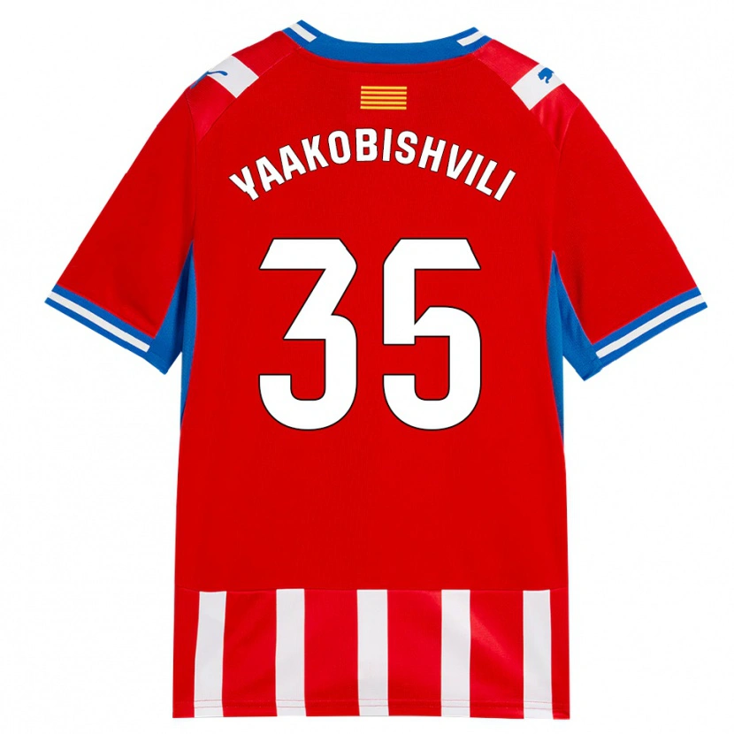Danxen Hombre Camiseta Antal Yaakobishvili #35 Rojo Blanco Azul Cielo 1ª Equipación 2026/27 La Camisa