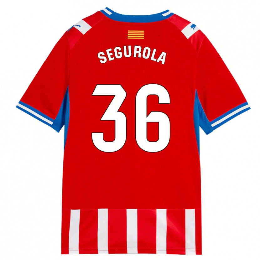 Danxen Hombre Camiseta Anartz Segurola #36 Rojo Blanco Azul Cielo 1ª Equipación 2026/27 La Camisa