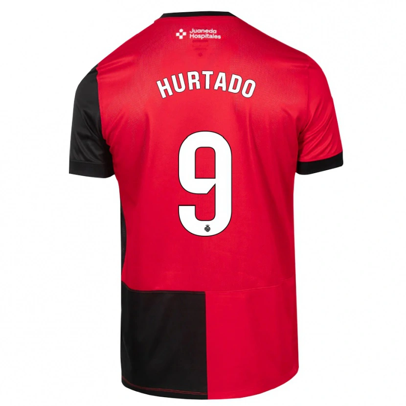 Danxen Hombre Camiseta Wilber Hurtado #9 Negro Rojo Blanco 1ª Equipación 2026/27 La Camisa