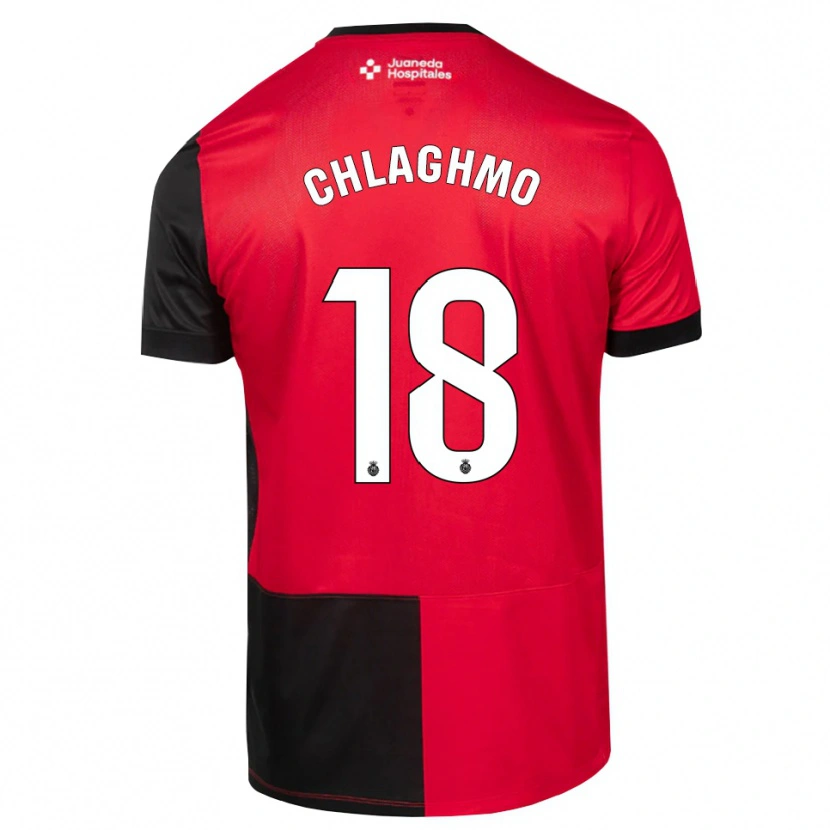 Danxen Hombre Camiseta Saifdine Chlaghmo #18 Negro Rojo Blanco 1ª Equipación 2026/27 La Camisa
