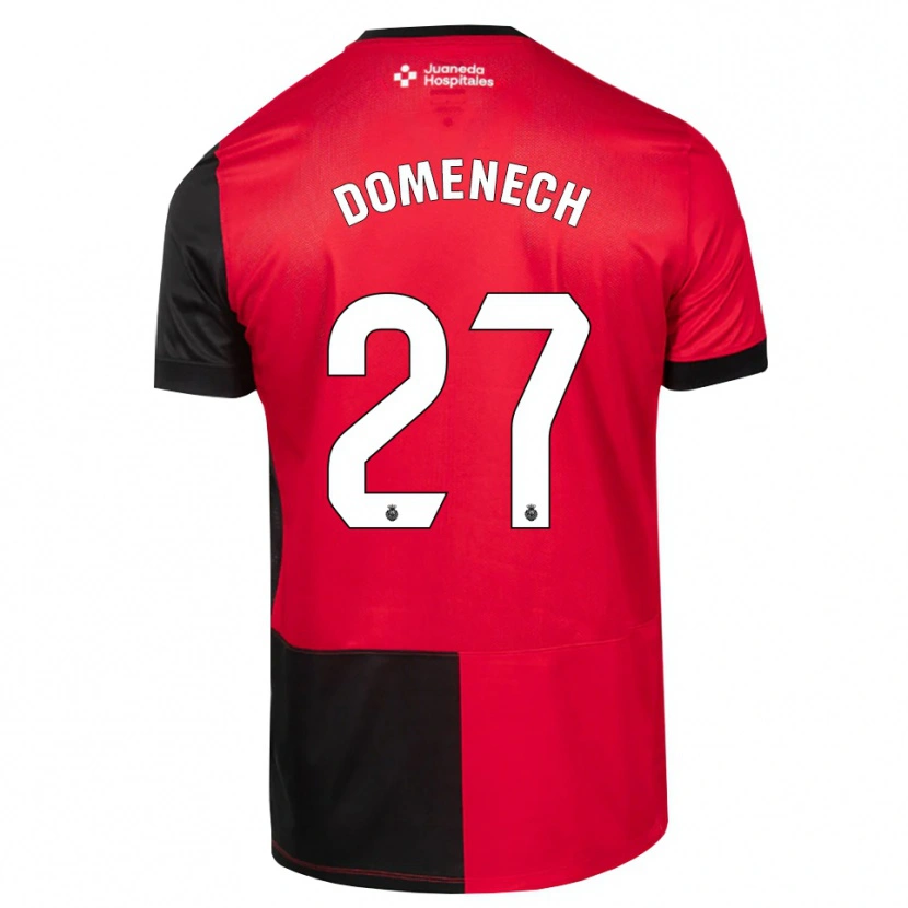 Danxen Hombre Camiseta Marc Domènech #27 Negro Rojo Blanco 1ª Equipación 2026/27 La Camisa