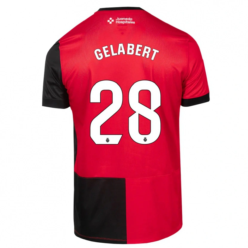 Danxen Hombre Camiseta Miquel Gelabert #28 Negro Rojo Blanco 1ª Equipación 2026/27 La Camisa