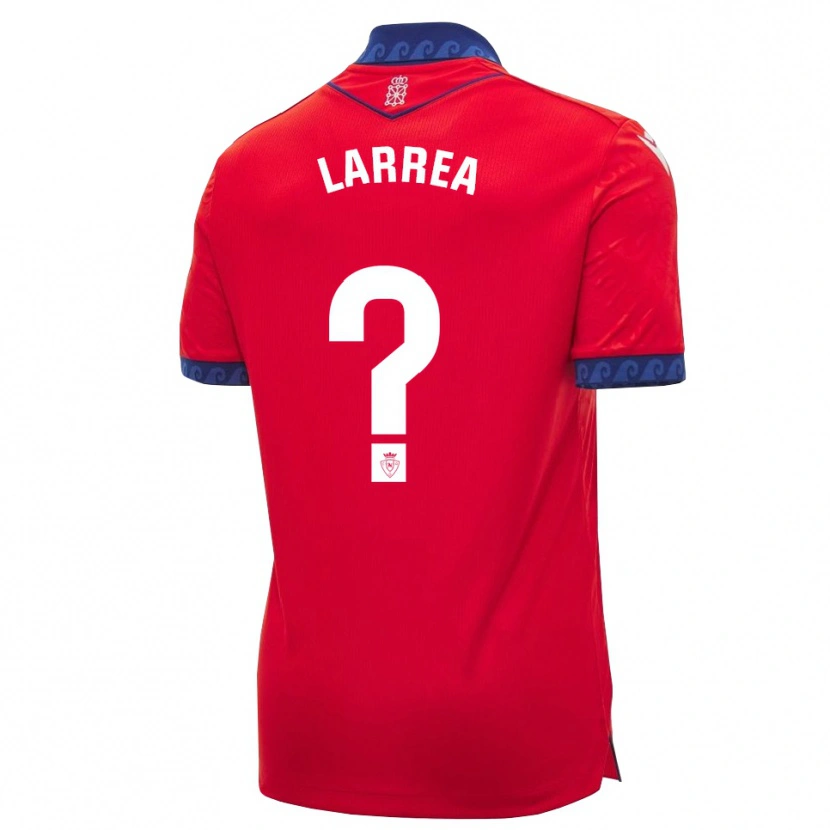 Danxen Hombre Camiseta Unai Larrea #0 Rojo Azul Marino Blanco 1ª Equipación 2026/27 La Camisa