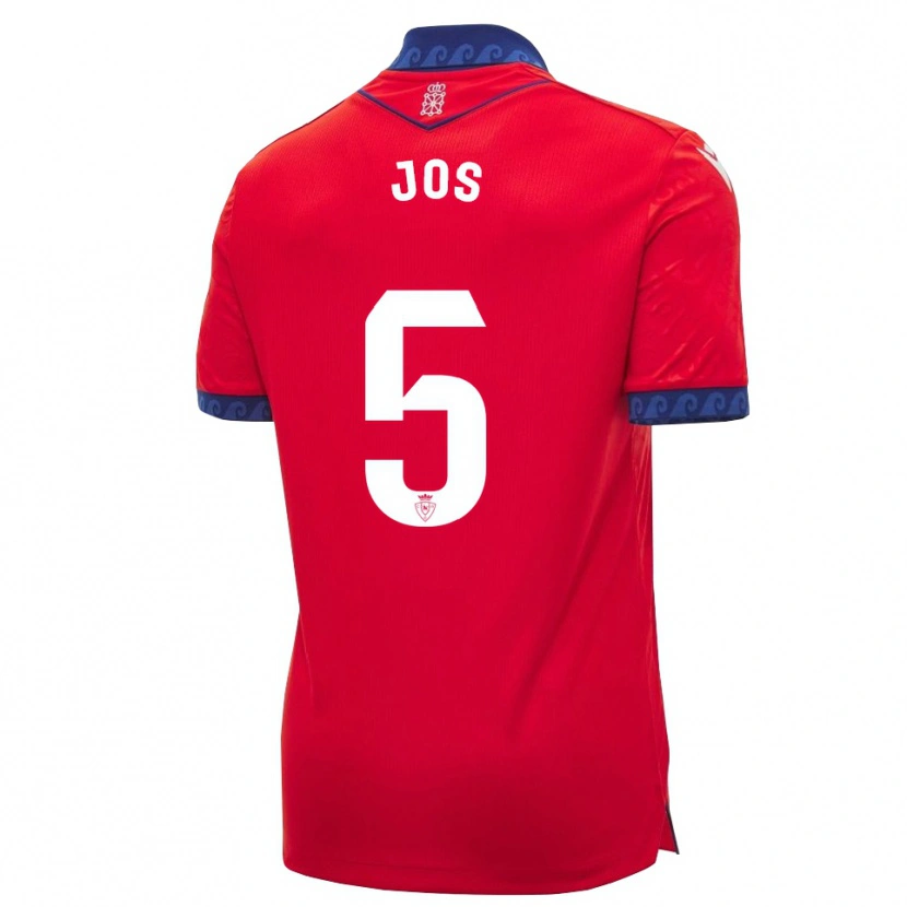 Danxen Hombre Camiseta Josune Urdaniz Maurin #5 Rojo Azul Marino Blanco 1ª Equipación 2026/27 La Camisa