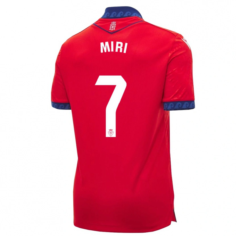 Danxen Hombre Camiseta Miriam Rivas Pinto #7 Rojo Azul Marino Blanco 1ª Equipación 2026/27 La Camisa