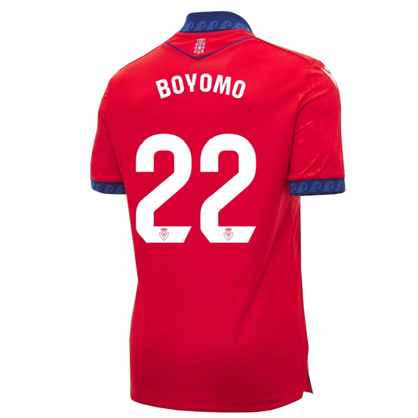 Danxen Hombre Camiseta Enzo Boyomo #22 Rojo Azul Marino Blanco 1ª Equipación 2026/27 La Camisa