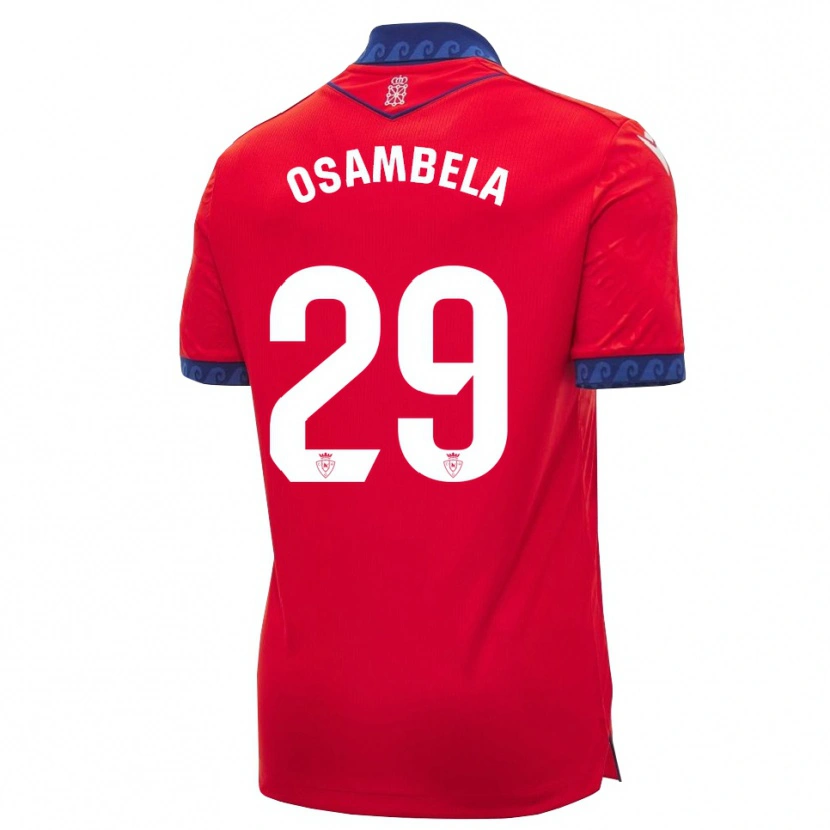 Danxen Hombre Camiseta Asier Osambela #29 Rojo Azul Marino Blanco 1ª Equipación 2026/27 La Camisa