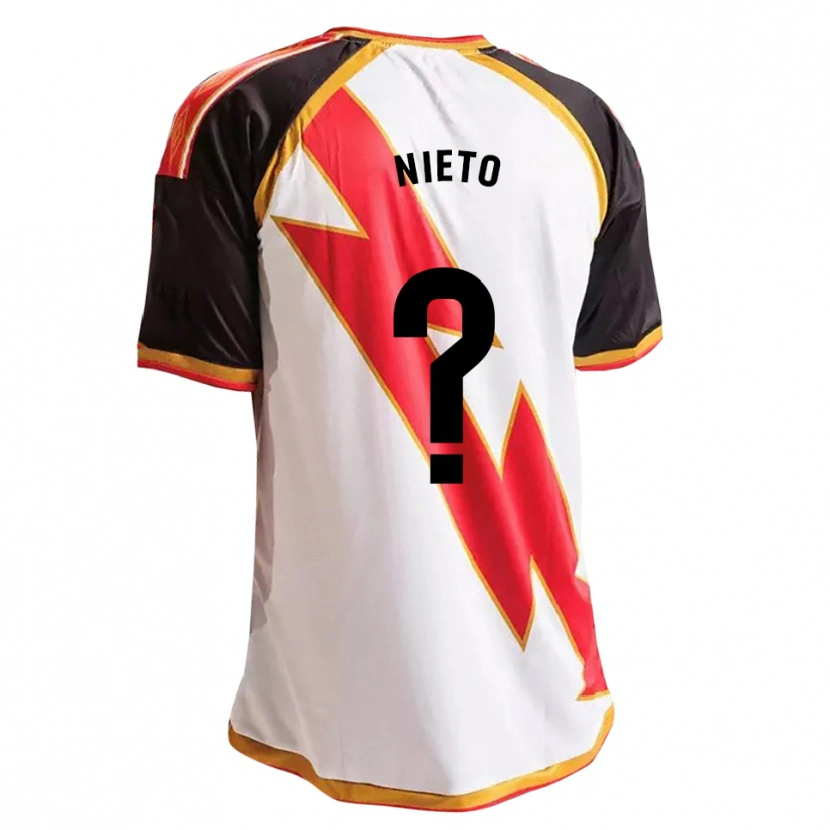 Danxen Hombre Camiseta Diego Nieto #0 Negro Rojo Blanco Oro 1ª Equipación 2026/27 La Camisa