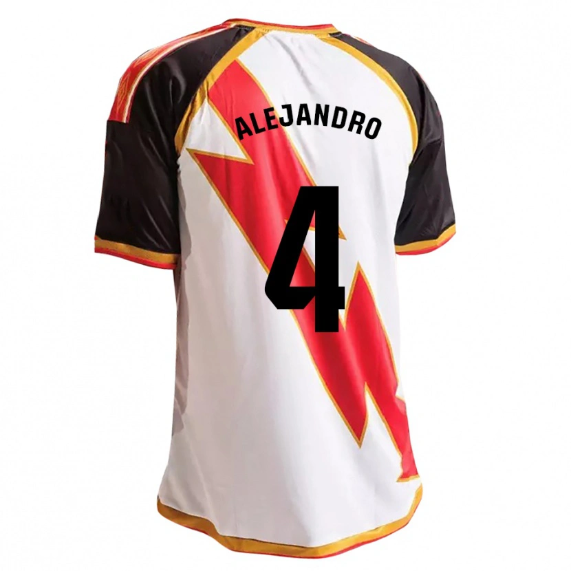 Danxen Hombre Camiseta Alejandro López #4 Negro Rojo Blanco Oro 1ª Equipación 2026/27 La Camisa