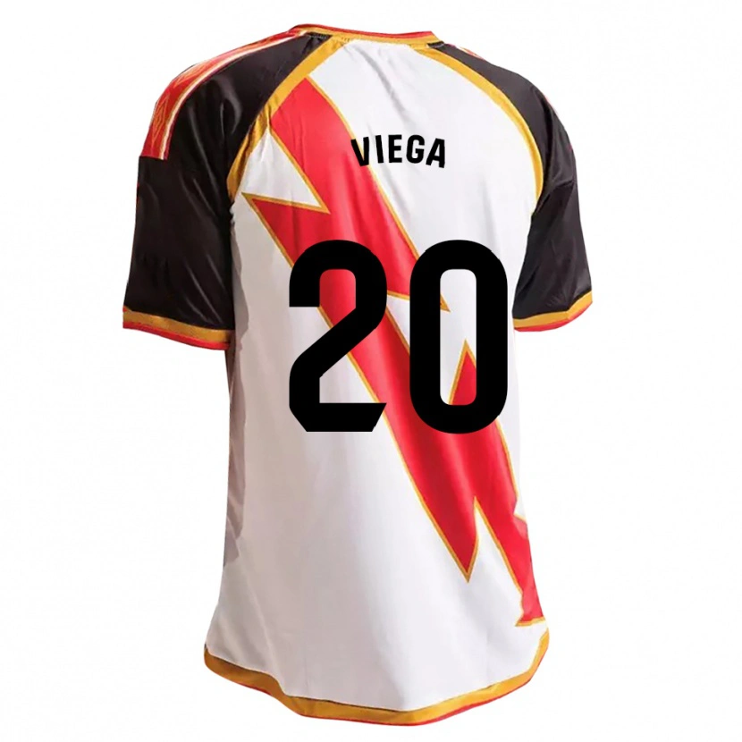 Danxen Hombre Camiseta David Viega #20 Negro Rojo Blanco Oro 1ª Equipación 2026/27 La Camisa