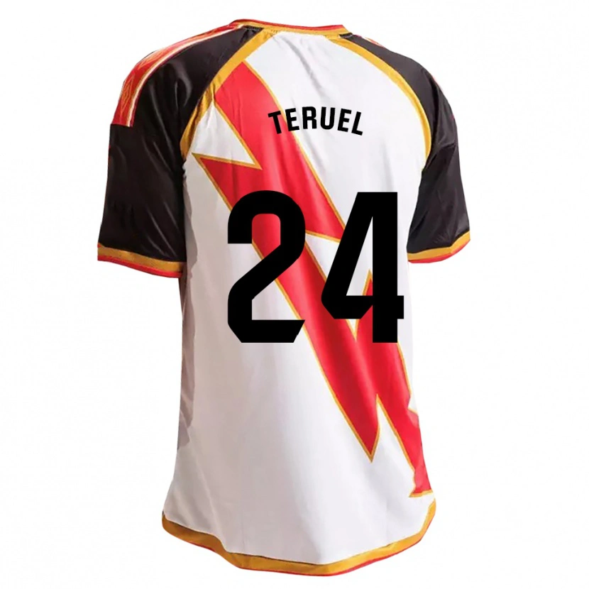 Danxen Hombre Camiseta Laura Teruel Montero #24 Negro Rojo Blanco Oro 1ª Equipación 2026/27 La Camisa