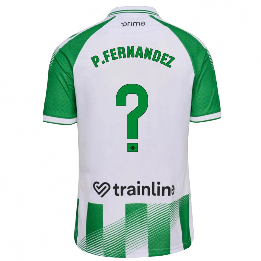 Danxen Hombre Camiseta Paulo Fernández #0 Verde Claro Negro Blanco 1ª Equipación 2026/27 La Camisa