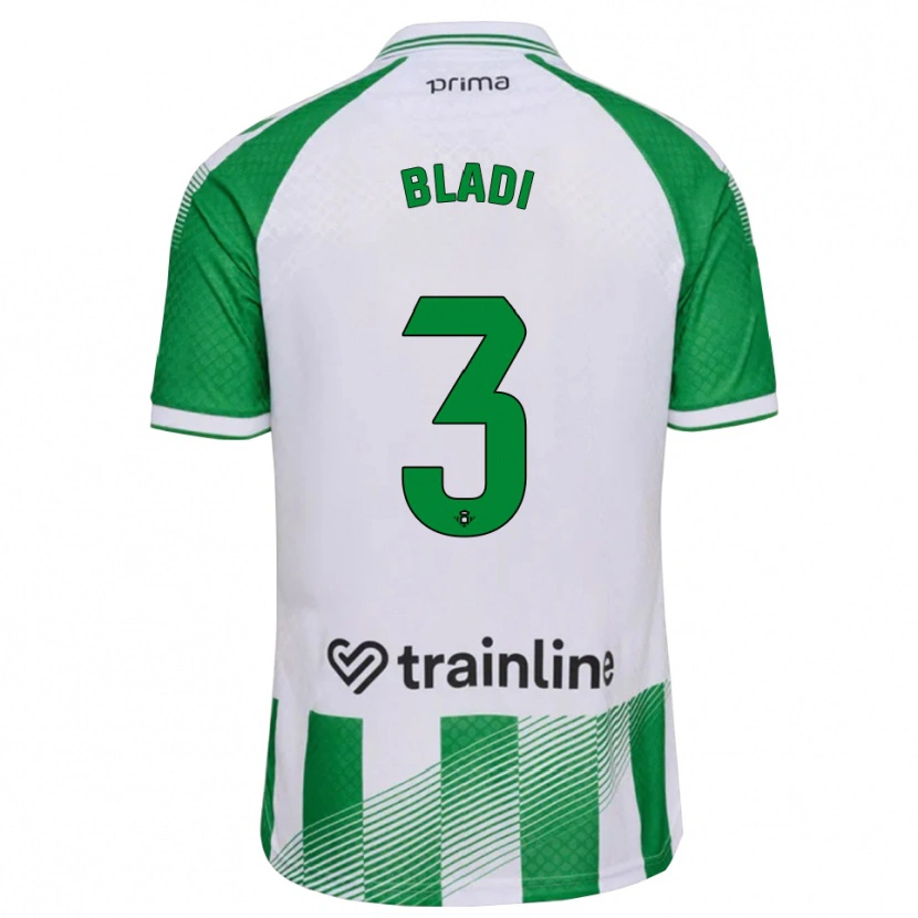 Danxen Hombre Camiseta Darling Bladi #3 Verde Claro Negro Blanco 1ª Equipación 2026/27 La Camisa
