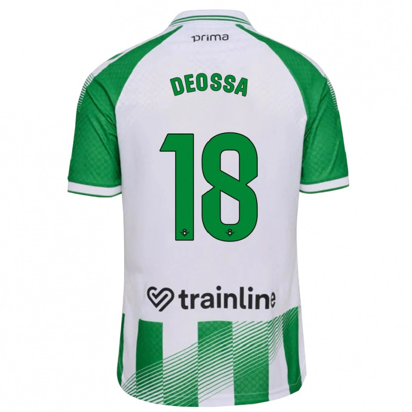 Danxen Hombre Camiseta Nelson Deossa #18 Verde Claro Negro Blanco 1ª Equipación 2026/27 La Camisa
