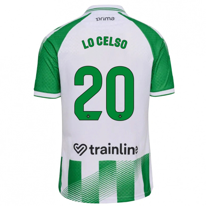 Danxen Hombre Camiseta Giovani Lo Celso #20 Verde Claro Negro Blanco 1ª Equipación 2026/27 La Camisa
