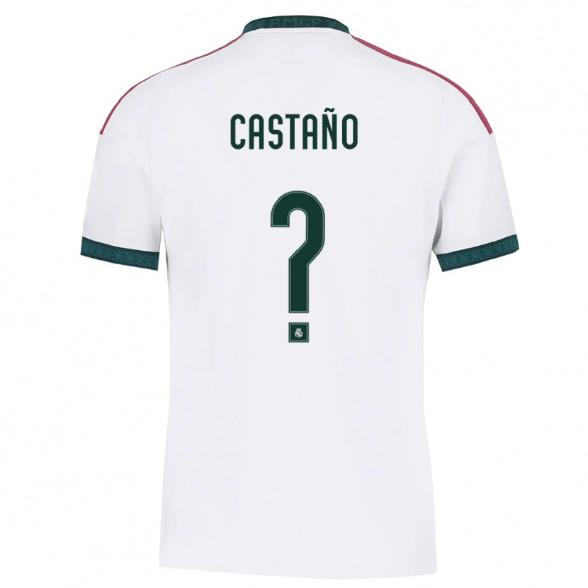 Danxen Hombre Camiseta Alejandro Castaño #0 Verde Oscuro Blanco Rojo 1ª Equipación 2026/27 La Camisa