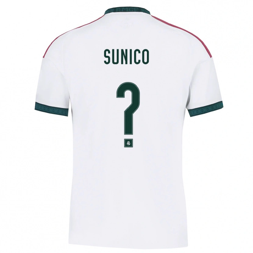 Danxen Hombre Camiseta Guillermo Sunico #0 Verde Oscuro Blanco Rojo 1ª Equipación 2026/27 La Camisa