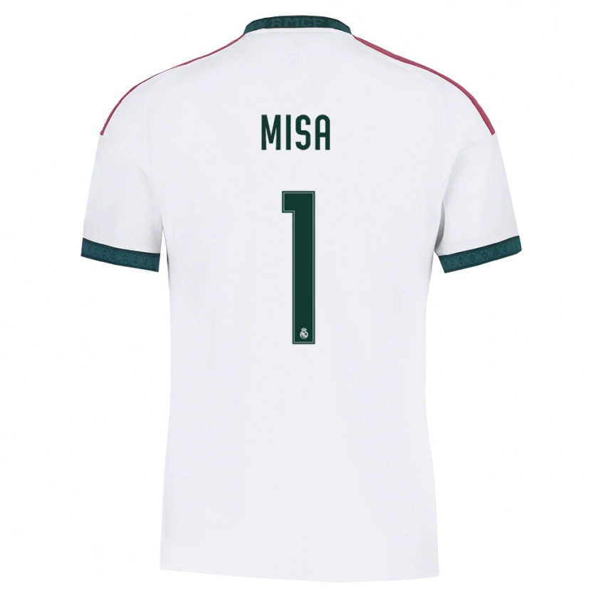 Danxen Hombre Camiseta Misa Rodríguez #1 Verde Oscuro Blanco Rojo 1ª Equipación 2026/27 La Camisa
