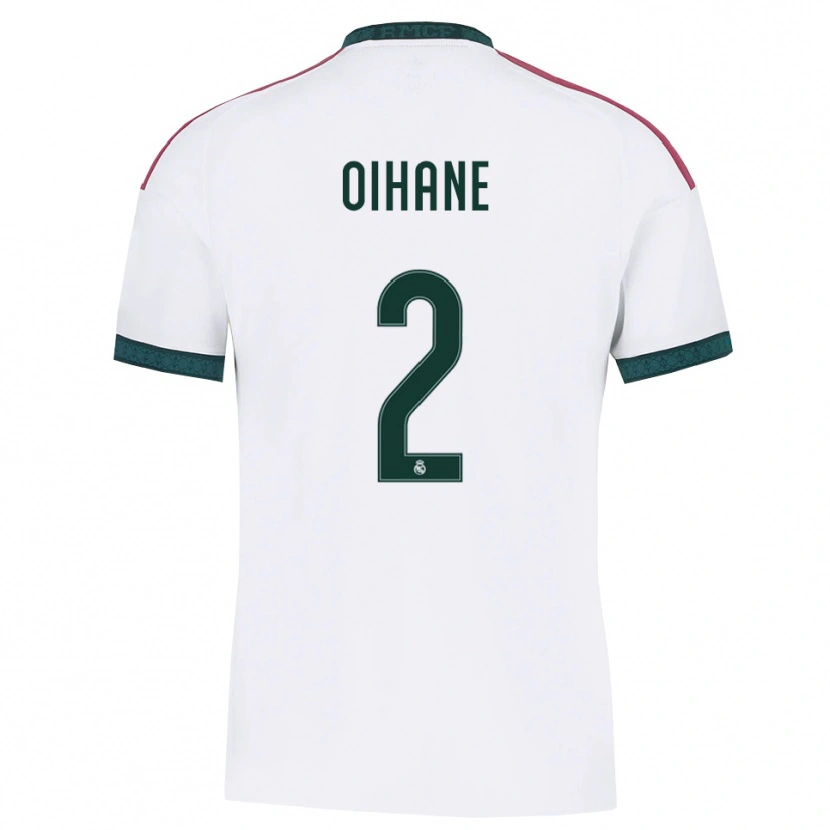 Danxen Hombre Camiseta Oihane Hernández #2 Verde Oscuro Blanco Rojo 1ª Equipación 2026/27 La Camisa