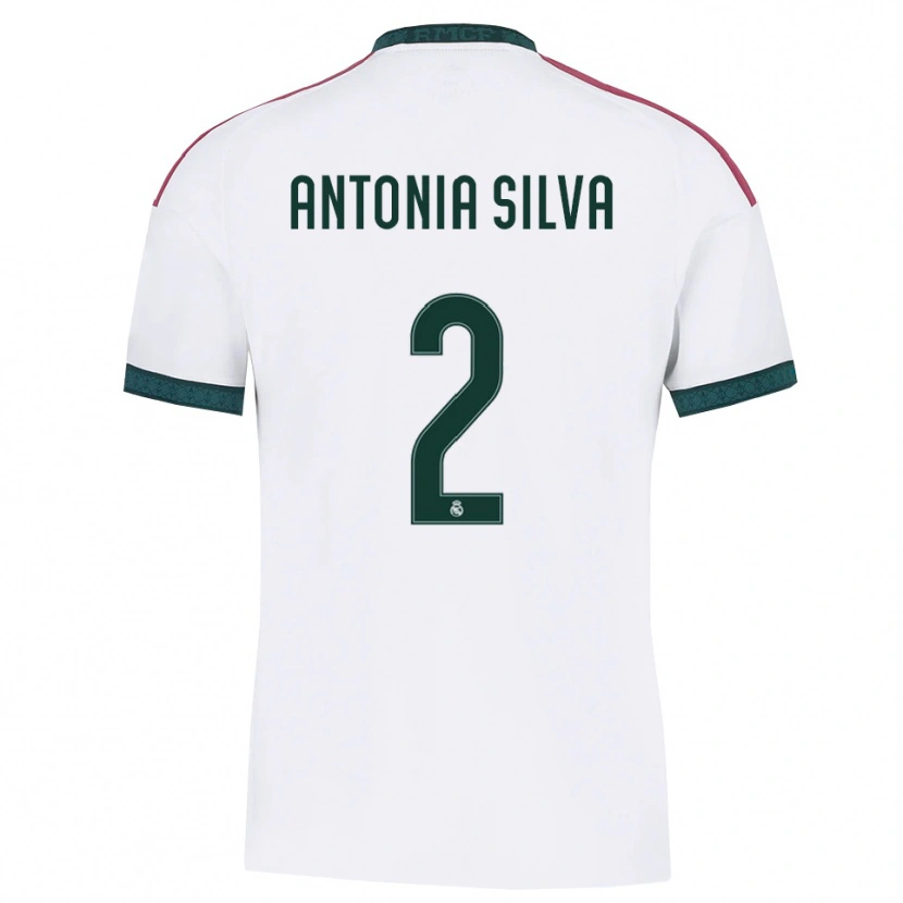 Danxen Hombre Camiseta Antônia Silva #2 Verde Oscuro Blanco Rojo 1ª Equipación 2026/27 La Camisa